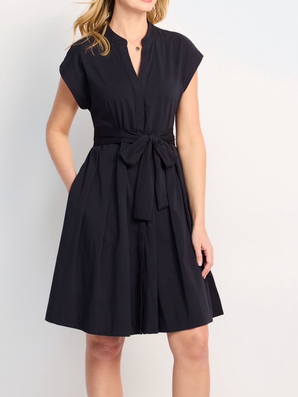 41 Hawthorn Paris Knit Poplin Dress - Picture 2 of 3